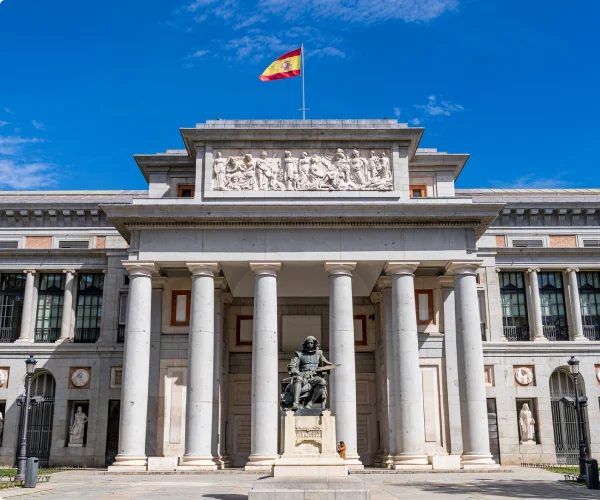 main entrance to the prado museum