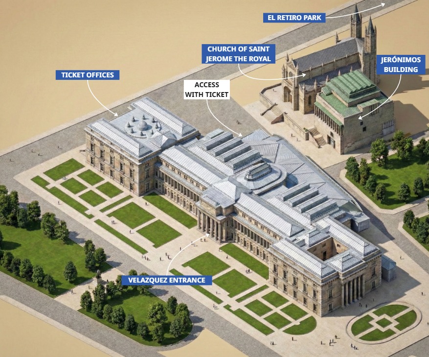 Map of Prado Museum