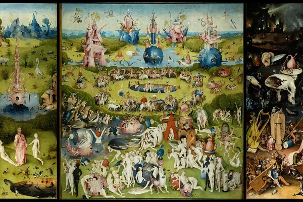 Hieronymus Bosch painting in the prado